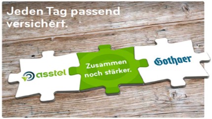 Zusammen noch stärker: Die Asstel Direktversicherung geht ind die Gothaer Versicherung über! Zusammen noch stärker: Die Asstel Direktversicherung geht ind die Gothaer Versicherung über!