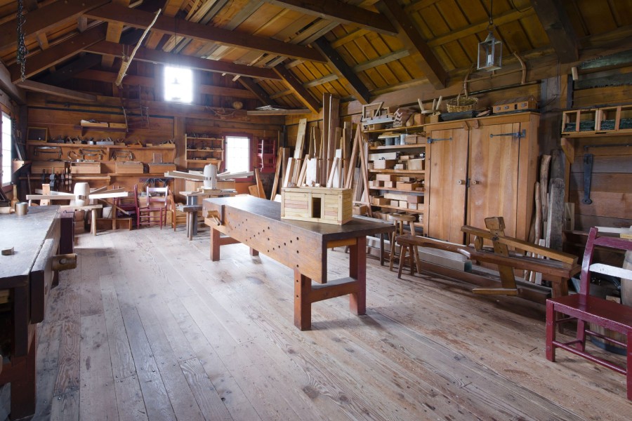 Holz- bzw. Schreinerwerkstatt im Dachboden