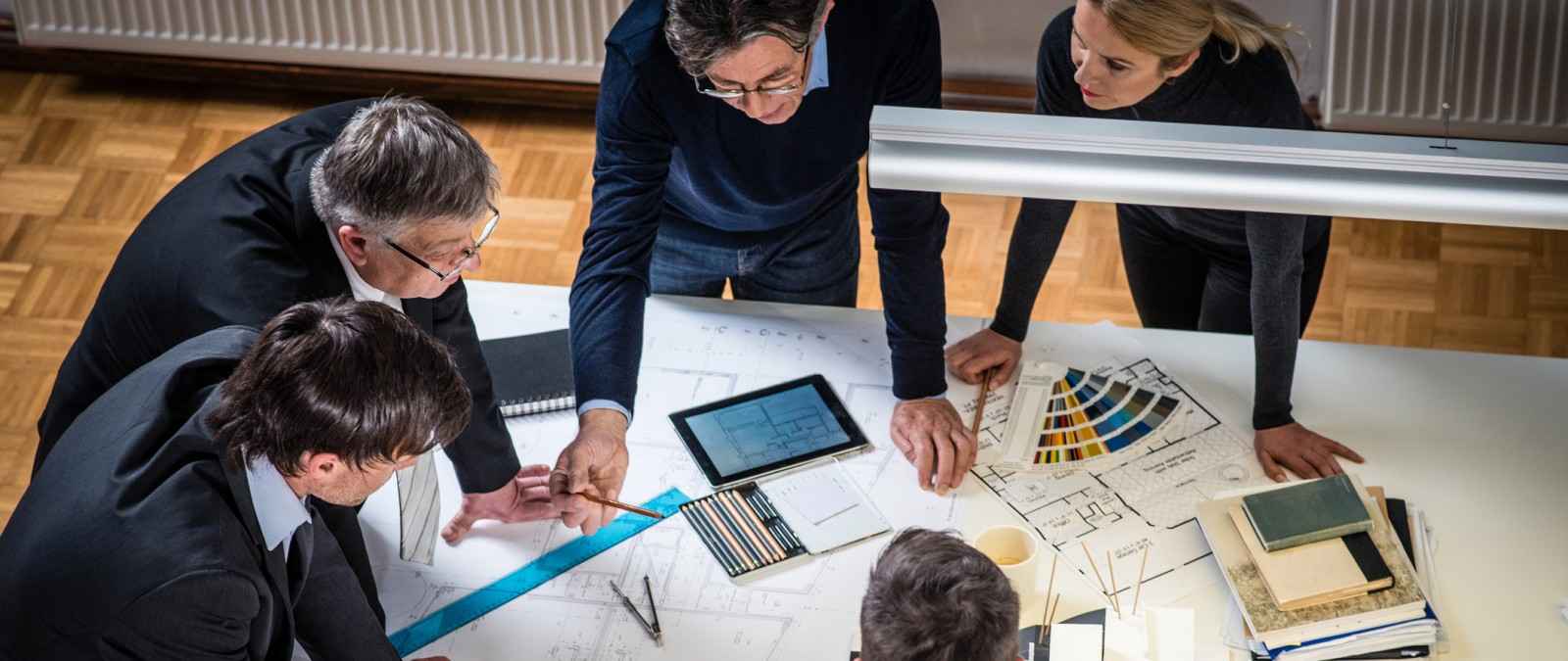 Architekten bei der Arbeit
