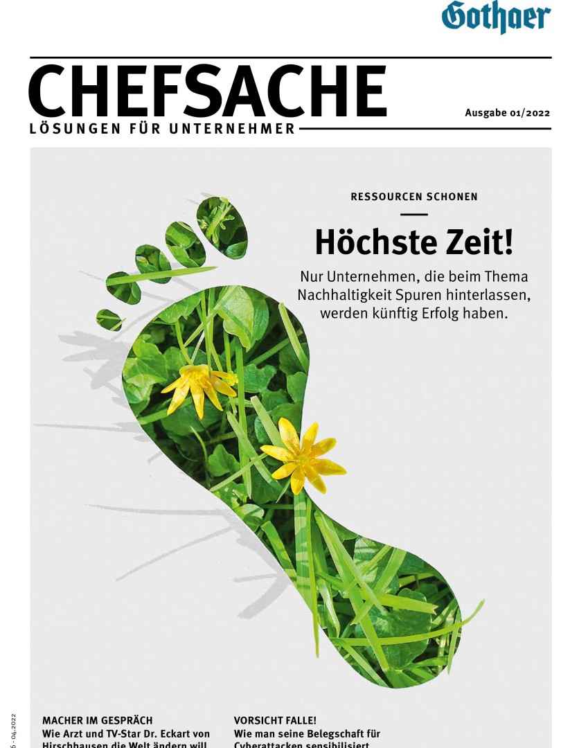 Unternehmermagazin Chefsache April 2022, Titelbild