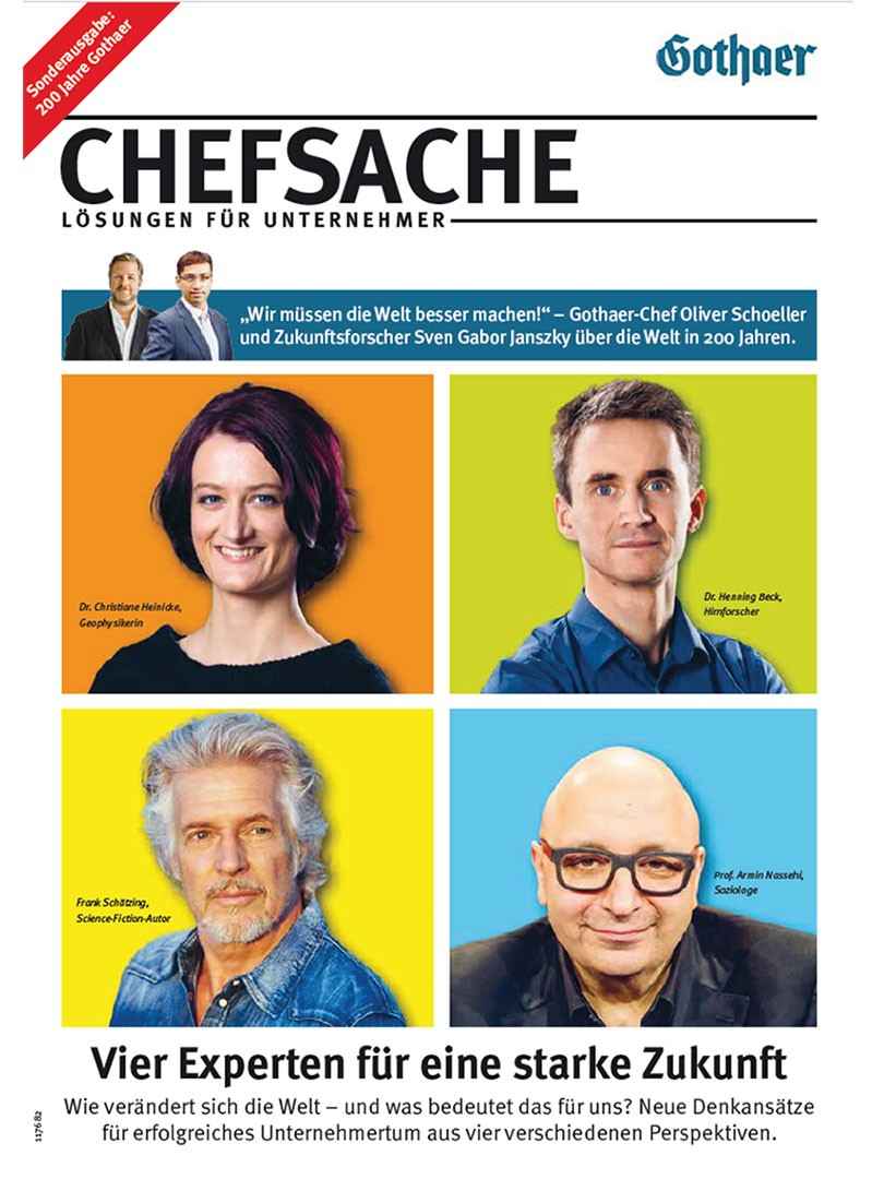 Titelseite Unternehmermagazin chefsache Ausgabe August 2020