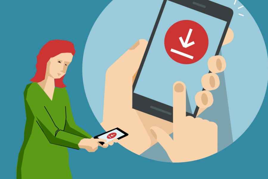 Laden Sie Ihre digitale Gesundheitsanwendung (DiGA) auf Ihr Smartphone.