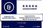 Die Gothaer Berufsunfähigkeitsversicherung Premium mit AU ist laut Morgen & Morgen AUSGEZEICHNET (Stand: 04/2023)