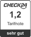 Der Tarif MediZ Duo 100 hat die Note 1,2 erhalten.