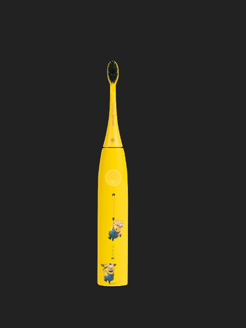 Happybrush Junior Schall-Zahnbürste: Zahnbürste mit Minions gibt es bei Abschluss der Gothaer Zahnzusatzversicherung dazu.