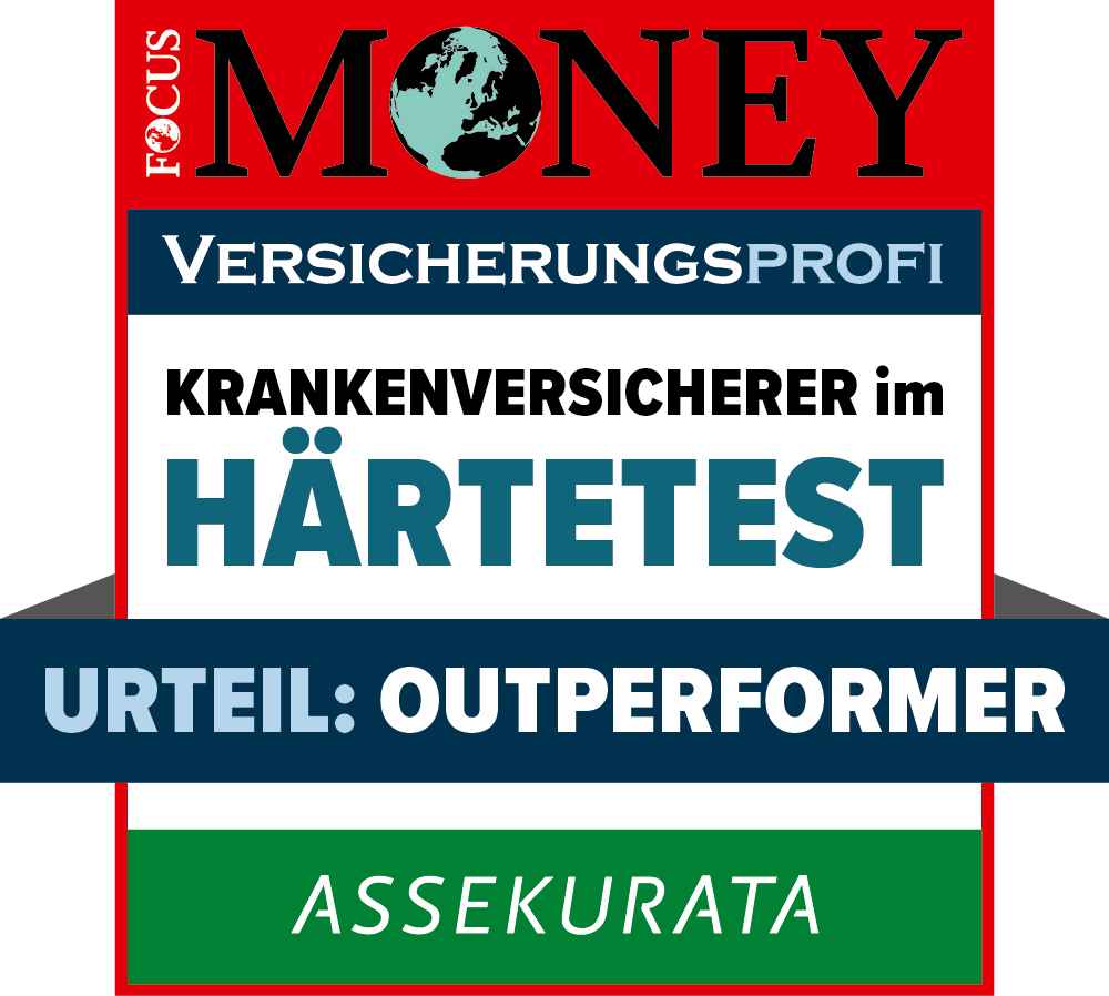 Focus Money Versicherungsprofi: Krankenversicherer im Härtetest | Urteil: Outperformer