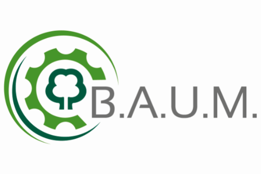 B.A.U.M Logo: Logo des B.A.U.M e.V., der sich seit 40 Jahren für ein nachhaltiges Wirtschaften einsetzt.