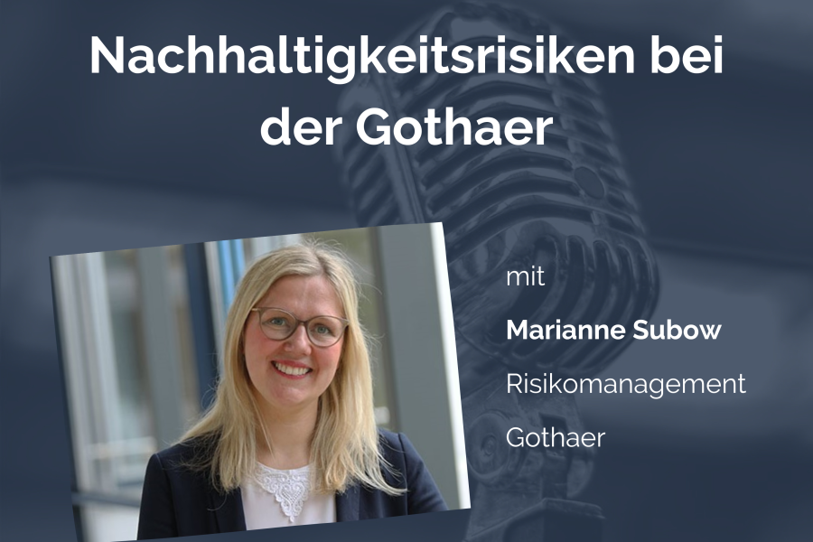 Marianne Subow im Podcast "Nachhaltigkeitsrisiken bei der Gothaer". 