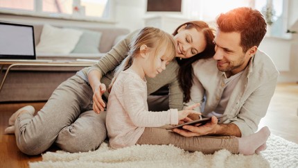 Altersvorsorge: Familie zu Hause Altersvorsorge: Familie zu Hause