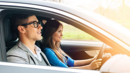 Paar im Auto Paar im Auto
