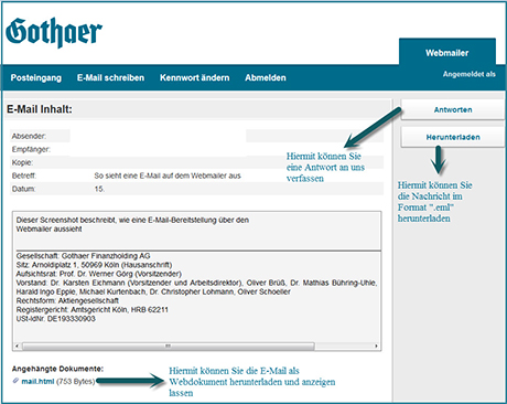Webmailer Maileingang Webmailer Maileingang