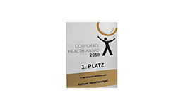 Gothaer als Arbeitgeber - Auszeichnungen - Corporate Health Award 2018 Gothaer als Arbeitgeber - Auszeichnungen - Corporate Health Award 2018