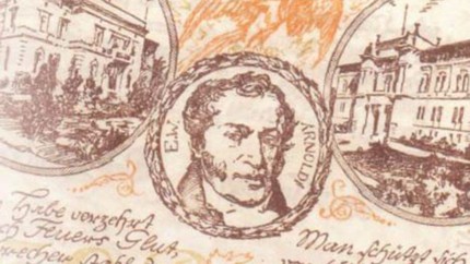Notgeld mit dem Konterfei von Arnoldi Notgeld mit dem Konterfei von Arnoldi